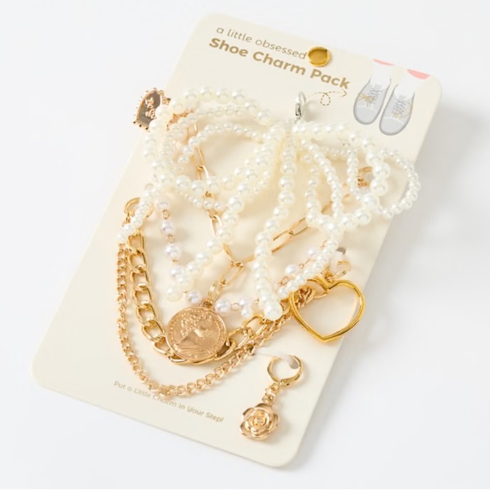 Pearl Bow Shoe Charm Pack